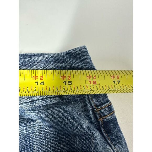 7 Seven For All Mankind White Paint Splatter Boot Cut Jeans Womens Sz 30/ 32 L - Picture 15 of 16